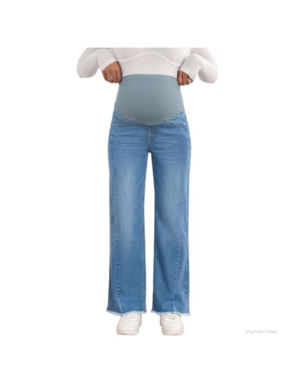 Maternity Stretchy Denim Jeans Bootcut Straight Leg Pregnancy Pants